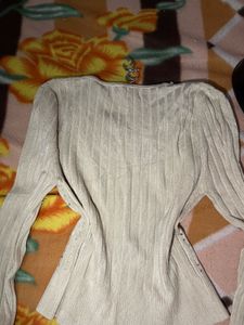 Sparkly Knit V-Neck Top