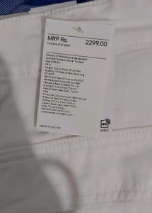 H&amp;M White Cargo Trousers