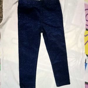 M&S Sparkly Blue Pant For 3 Yr Baby