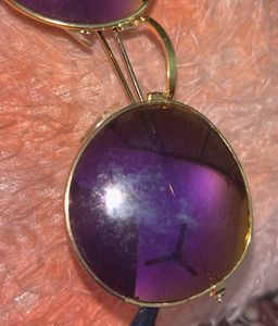 Retro Round Purple Sunglasses