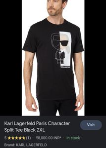 Black Printed Karl Lagerfeld