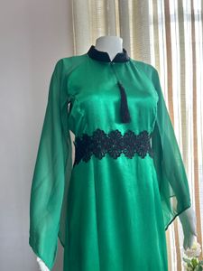Green Premium A-line Cheongsam