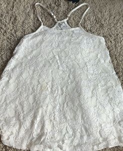 Cute white top, size SMALL