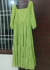 Green Tiered Maxi Dress