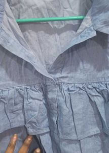 Gap Sleeves Top Denim Xl Unused