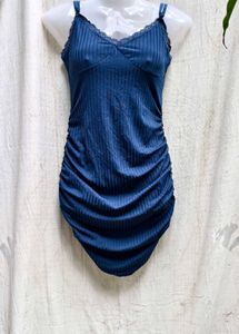20296. Blue Bodycon Mini Dress