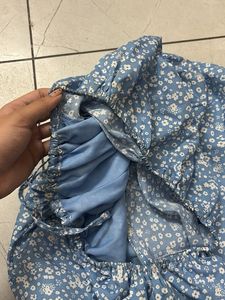 Pretty Summer Floral Blue Dress 🩵
