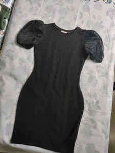 Trendy Black Bodycon Mini Dress
