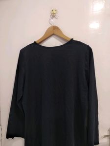 Beautiful Black Over Size Long Sleeve Top