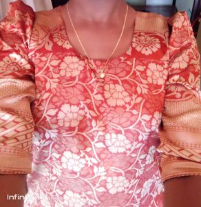 Pattu Kurta With Balloon Sleeves