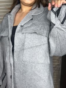 Gray Oversized Jacket