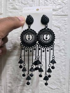 Black Dangle Earrings