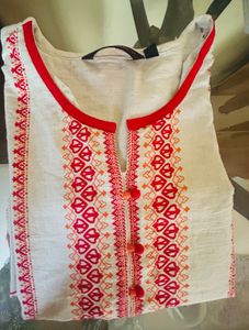 Beautiful Khadi Cotton Kurti For Summers