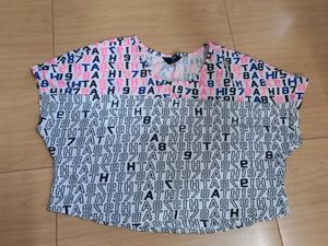 Max Crop Top With Alpha Numeric Print