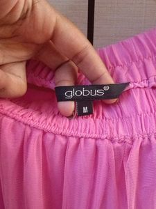 Pink Layered Ethnic Skirt