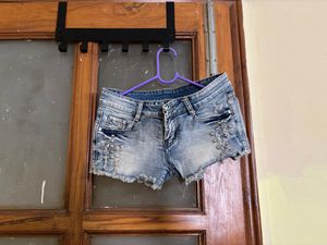 Studded low waist micro Shorts