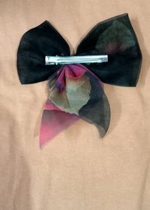 Printed Bow hair clips for women and girls (Multic
