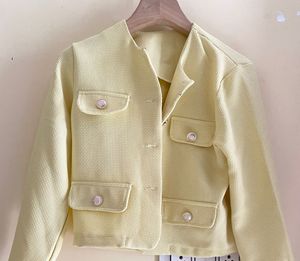🧈 Butter Yellow Cropped Jacket