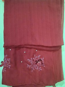 Crepe HIJAB Maroon Floral