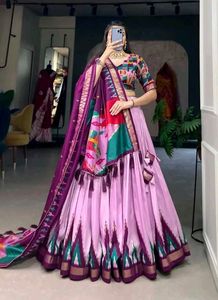 Elegant Lavender Lehenga Choli Set
