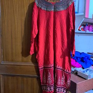 Red kurta