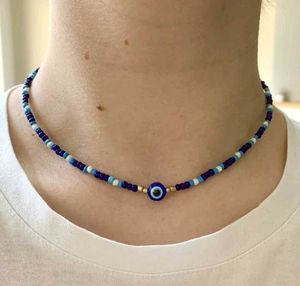 Colorful Seed Bead Choker Necklace