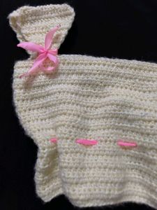 Crochet Crop Top with Ribbon