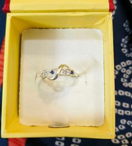 Elegant Gemstone Ring pure silver  #fixed price