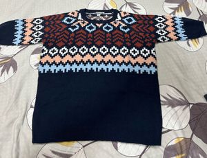 Patterned Knit Sweater
