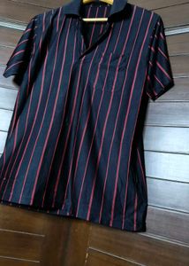 Men Striped Casual Polo Tshirt