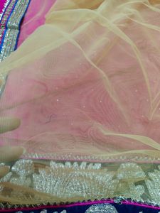 Embroidered Border Half&amp;Half Saree