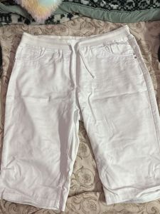 White Capri Pants