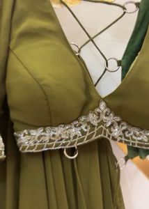 Sexy back criss cross lehenga set