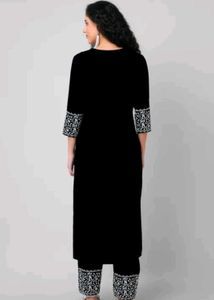 Black Chikankari Suit