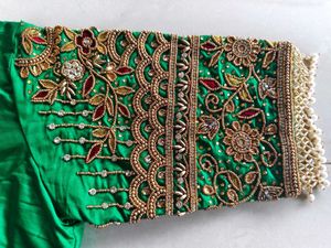 Beautifull Green 💚 Maggam Work Blouse