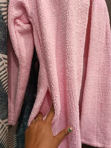 Pink Soft Cardigan Coat