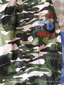 Foji Printed Kids Shorts .