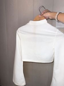 Shein Party Wear Top With Cutout &amp; Bell Sleeves