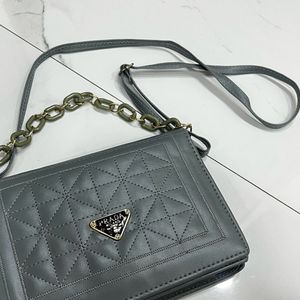 Greenish-Grey Crossbody Bag