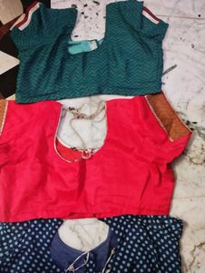 Set of 3 Sari Blouses