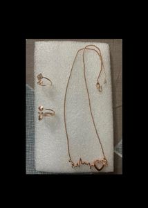 Set Of Two Rings&Necklace