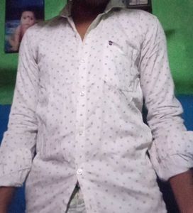 Patterned Long Sleeve Button Down