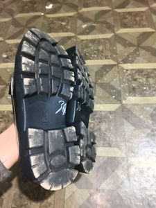 Black Chain Detail Loafers