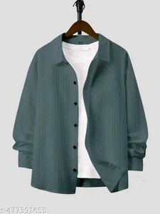 Men Striped Solid Popcon Shirt (Pack Of 2)