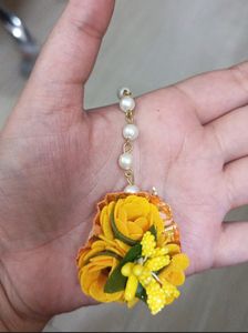 Bridemaids Haldi Ceremony Maangtika