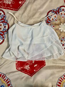 White crop top