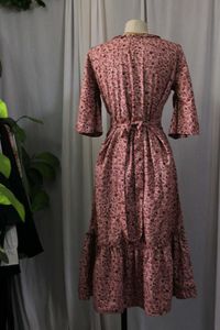 Floral Pink Midi Dress