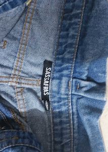 SASSAFRAS High Waist Blue Jeans
