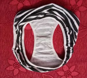 Black And White Colour Strip Panty