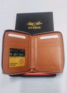 Mens Trendy Zipper Genuine Leather Wallet